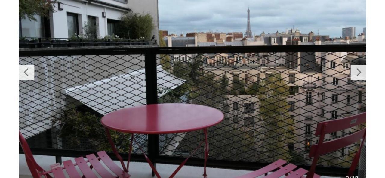 Large Studio Eiffel Tower Apartment Paris Luaran gambar